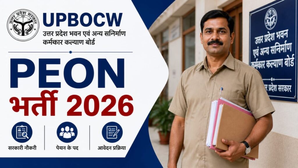 UPBOCW Peon Bharti 2026