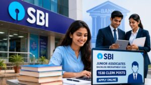 SBI जूनियर एसोसिएट्स बैकलॉग भर्ती 2026: 1538 क्लर्क पदों के लिए ऑनलाइन आवेदन करें