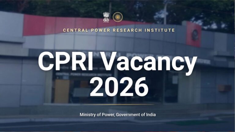 CPRI Vacancy 2026