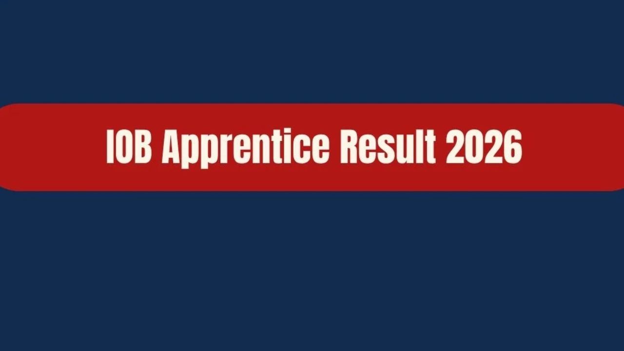 IOB Apprentice Result 2026