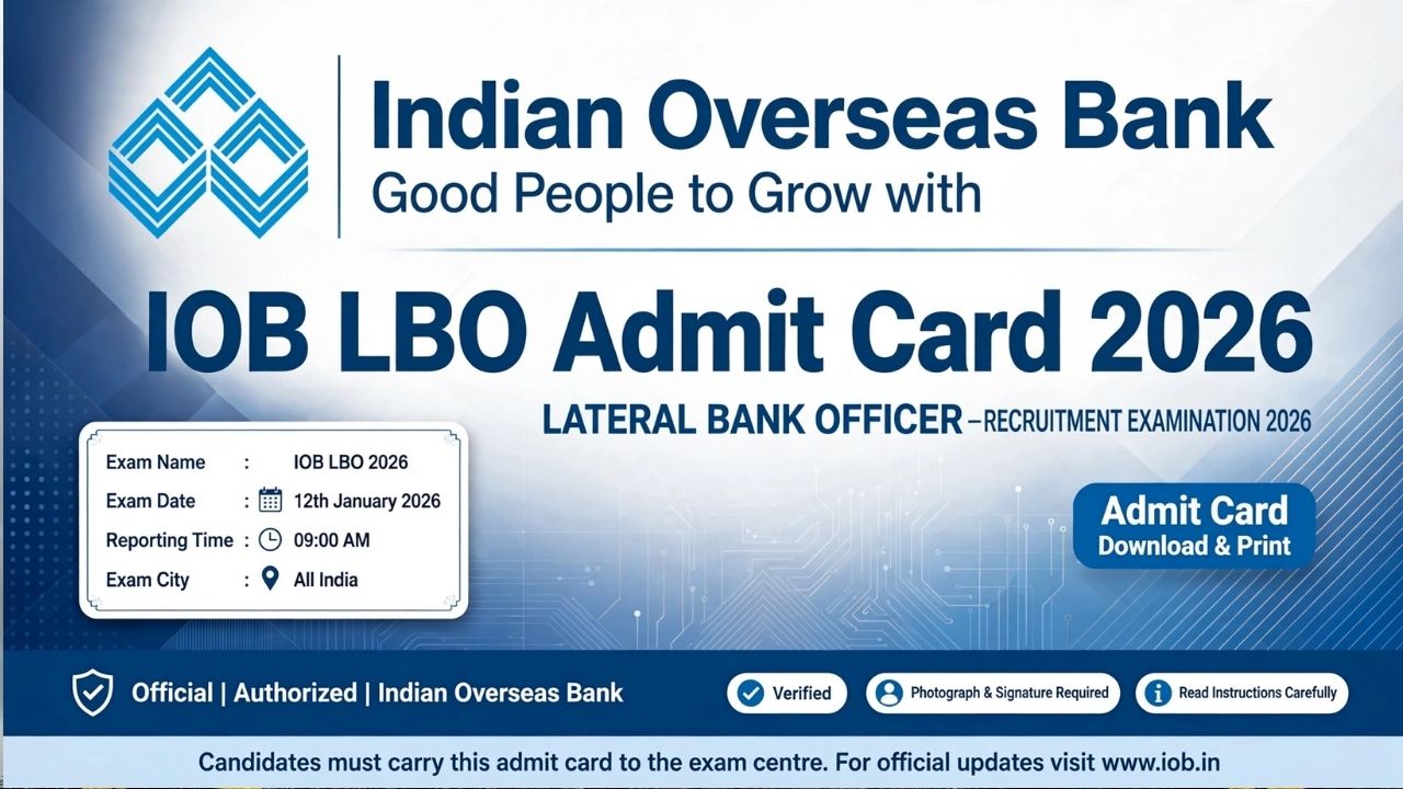 IOB LBO Admit Card 2026