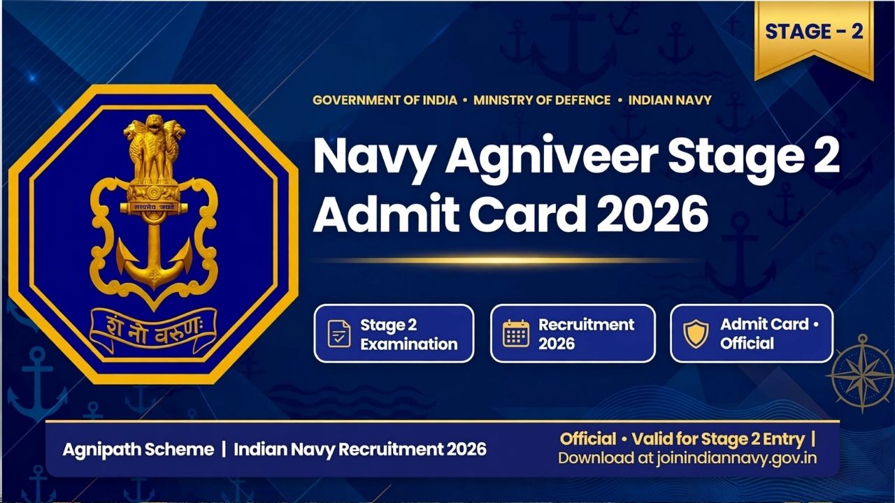 Navy Agniveer Stage 2 Admit Card 2026