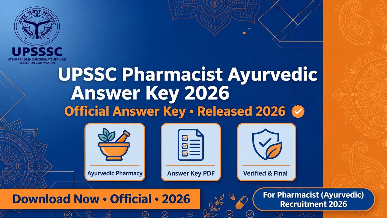 UPSSSC Pharmacist Answer Key 2026