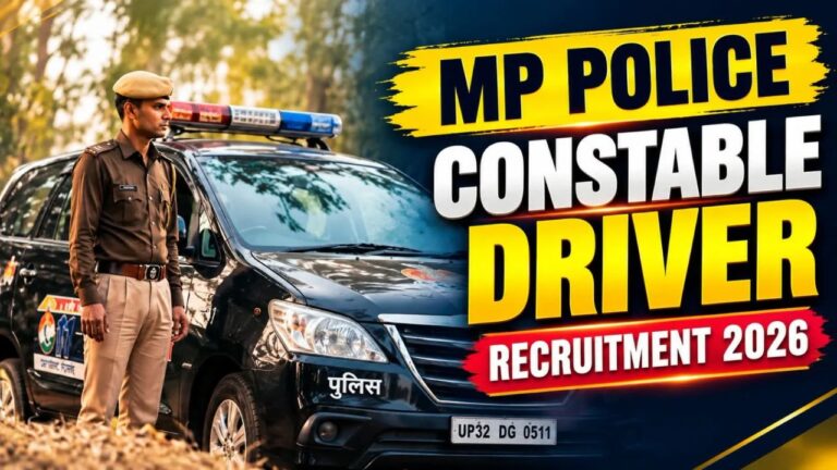 MP Police Constable Driver Recruitment 2026