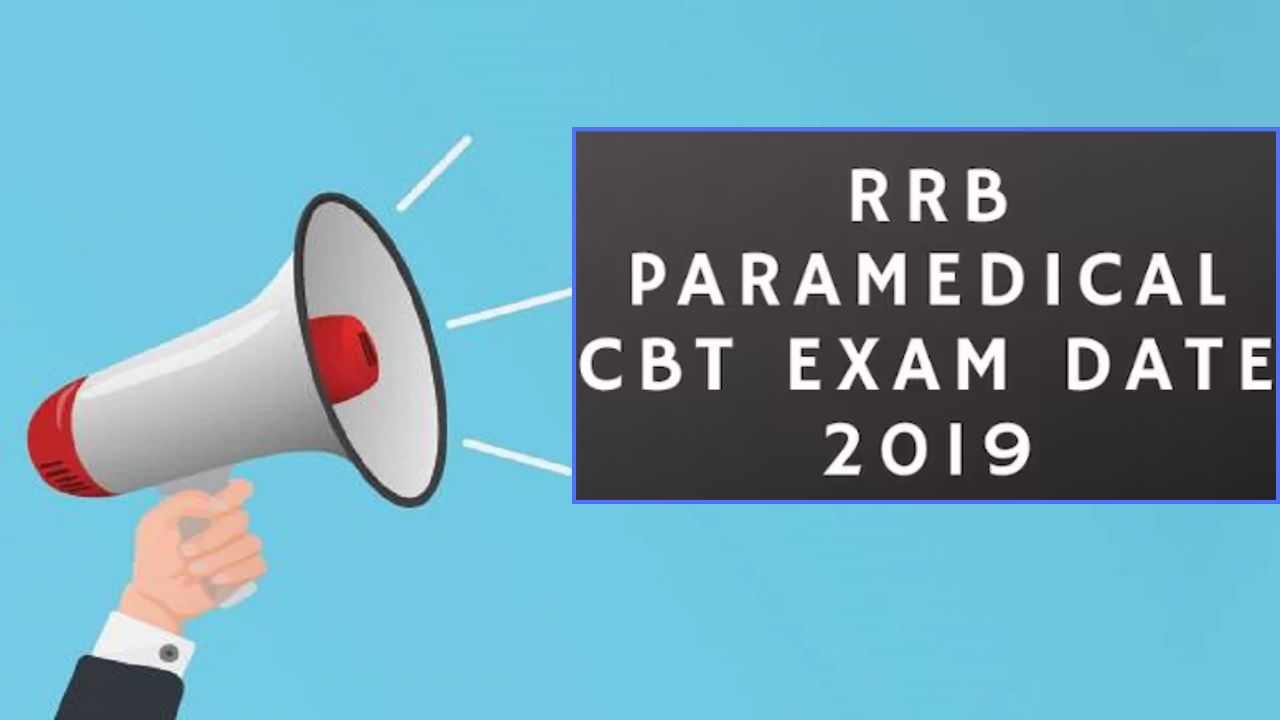 RRB Paramedical Exam Date